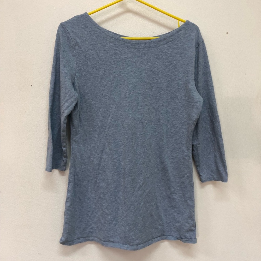 white and warren 3/4 sleeve shirt